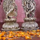 White Whale Superfine Brass Radha Krishna Idol Statue Home Decor Figurine