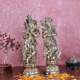 White Whale Superfine Brass Radha Krishna Idol Statue Home Decor Figurine