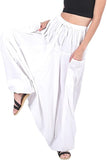 Whitewhale Men Women Cotton Summer Loose Baggy Hippie Boho Gypsy Harem Pants