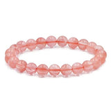 White Whale Natural Original Gemstone Round Beads Stretch Bracelet Healing Reiki 8mm