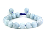 White Whale 8mm Round Beads Adjustable Braided Macrame Tassels Chakra Reiki Bracelets