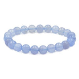 White Whale Natural Original Gemstone Round Beads Stretch Bracelet Healing Reiki 8mm