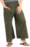 Whitewhale Mens Lightweight Cotton Thai Fisherman Pants Summer Hippie Yoga Pants