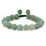 White Whale 8mm Round Beads Adjustable Braided Macrame Tassels Chakra Reiki Bracelets