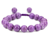 White Whale 8mm Round Beads Adjustable Braided Macrame Tassels Chakra Reiki Bracelets