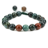 White Whale 8mm Round Beads Adjustable Braided Macrame Tassels Chakra Reiki Bracelets