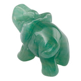 Whitewhale Healing Crystal Guardian Green Aventurine Elephant Pocket Stone Figurines Carved Gemstone