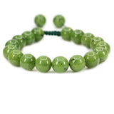 White Whale 8mm Round Beads Adjustable Braided Macrame Tassels Chakra Reiki Bracelets