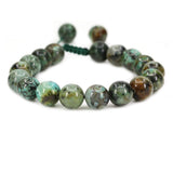 White Whale 8mm Round Beads Adjustable Braided Macrame Tassels Chakra Reiki Bracelets