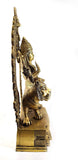 White Whale Maa Durga/Sherawali Brass Statue Religious Goddess Sculpture Idol - Large