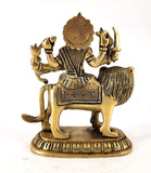 White Whale Maa Durga/Sherawali Brass Statue Religious Goddess Sculpture Idol