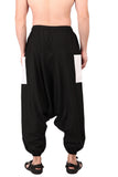 Whitewhale Men Women Cotton Summer Loose Baggy Hippie Boho Gypsy Harem Pants