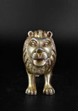 White Whale Large Gold Lion Brass Statue Showpiece Sculpture Home Decor FengShui Gift