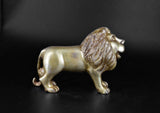 White Whale Large Gold Lion Brass Statue Showpiece Sculpture Home Decor FengShui Gift