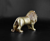 White Whale Large Gold Lion Brass Statue Showpiece Sculpture Home Decor FengShui Gift