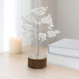 White Whale stone Tree Reiki Healing Crystal Gems Spiritual Feng Shui Vastu Table Decor
