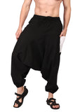 Whitewhale Men Women Cotton Summer Loose Baggy Hippie Boho Gypsy Harem Pants