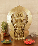 White Whale Brass Decor India Mangalkari Ganesha Statue Home Decor (20 inches)
