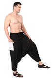 Whitewhale Men Women Cotton Summer Loose Baggy Hippie Boho Gypsy Harem Pants