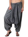 Whitewhale Mens Women Cotton Stripe Aladdin Loose Baggy Boho Hippie Harem Pants
