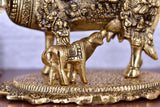 White Whale Large Kamdhenu Cow with Calf Figurine Decorative Gift Item