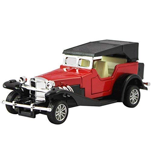 White Whale Metal Die Cast Classic Old Antique Car Model with Pull Bac Whitewhale