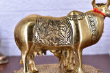 White Whale Large Kamdhenu Cow with Calf Figurine Decorative Gift Item