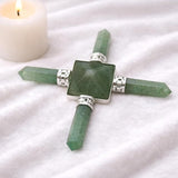 White Whale Pyramid Energy Generator 4 Points Reiki Healing Crystal Spiritual Feng Shui Gift