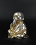 White Whale Brass Laughing Buddha for Wealth & Prosperity | Happy Man - Best for Gifting - Made in Tibet Home Decoration