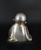 White Whale Brass Laughing Buddha for Wealth & Prosperity | Happy Man - Best for Gifting - Made in Tibet Home Decoration