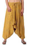 Whitewhale Mens Women Cotton Stripe Aladdin Loose Baggy Boho Hippie Harem Pants