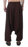 Whitewhale Mens Women Cotton Solid Aladdin Loose Baggy Boho Hippie Harem Pants