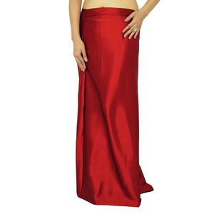 Whitewhale Satin Silk Petticoat Underskirt Indian Lining