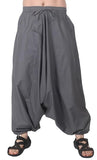 Whitewhale Mens Women Cotton Solid Aladdin Loose Baggy Boho Hippie Harem Pants