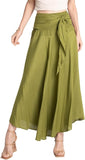 Whitewhale Solid Long Skirts for Women | 2-in-1 Boho Dress & Maxi Skirt for Bohemian Festivals, Vacation & Casual wear