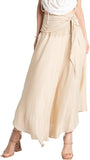 Whitewhale Solid Long Skirts for Women | 2-in-1 Boho Dress & Maxi Skirt for Bohemian Festivals, Vacation & Casual wear