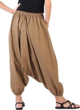 Whitewhale Mens Women Cotton Stripe Aladdin Loose Baggy Boho Hippie Harem Pants