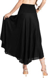 Whitewhale Solid Long Skirts for Women | 2-in-1 Boho Dress & Maxi Skirt for Bohemian Festivals, Vacation & Casual wear