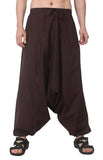 Whitewhale Mens Women Cotton Solid Aladdin Loose Baggy Boho Hippie Harem Pants