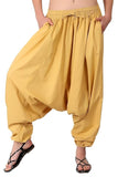 Whitewhale Mens Women Cotton Solid Aladdin Loose Baggy Boho Hippie Harem Pants