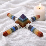 White Whale Pyramid Energy Generator 4 Points Reiki Healing Crystal Spiritual Feng Shui Gift