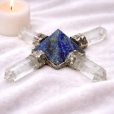 White Whale Pyramid Energy Generator 4 Points Reiki Healing Crystal Spiritual Feng Shui Gift