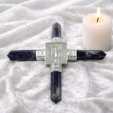 White Whale Pyramid Energy Generator 4 Points Reiki Healing Crystal Spiritual Feng Shui Gift