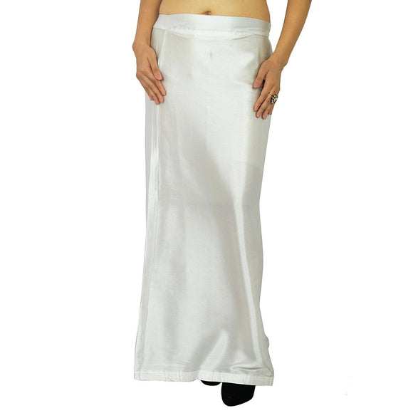 Whitewhale Satin Silk Petticoat Underskirt Indian Lining