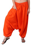Whitewhale Mens Women Cotton Solid Aladdin Loose Baggy Boho Hippie Harem Pants
