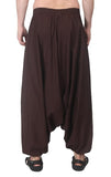 Whitewhale Mens Women Cotton Solid Aladdin Loose Baggy Boho Hippie Harem Pants