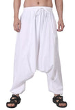 Whitewhale Mens Women Cotton Solid Aladdin Loose Baggy Boho Hippie Harem Pants