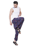 Whitewhale Men Women Rayon twill Printed Harem Pants Pockets Yoga Trousers Hippie