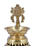 White Whale Balaji Brass Material Diya For Puja, Aarti, Temple, Gifts.