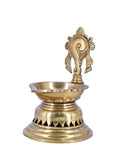 White Whale Balaji Brass Material Diya For Puja, Aarti, Temple, Gifts.